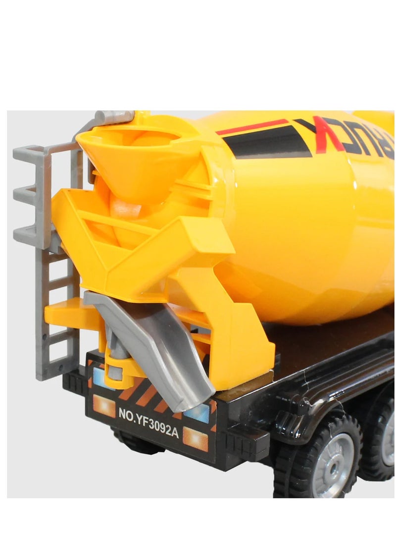 Rally Small Cement Mixer Truck Toy Push Light Sound  - Image 2