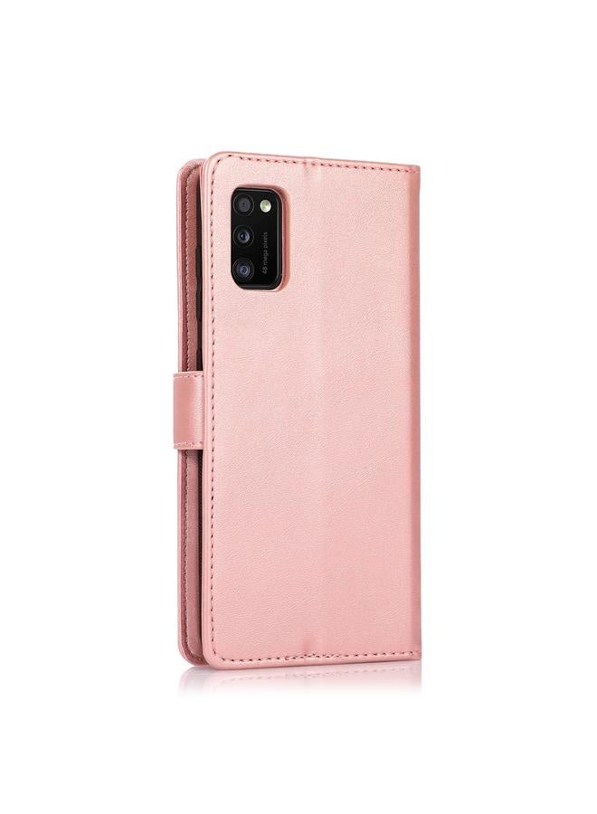 S-TOP Case For Samsung Galaxy A41 Calf Texture 2 in 1 Detachable Magnetic Back Cover Horizontal Flip Leather Case with Holder & Card Slots & Wallet & Photo Frame - Image 3