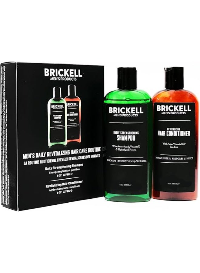 بريكيل من روتين بريكل اليومي المنعش للعناية بشعر الرجال – شامبو طبيعي وعضوي بالنعناع وزيت شجرة الشاي لتقوية وإنعاش الشعر - Image 1