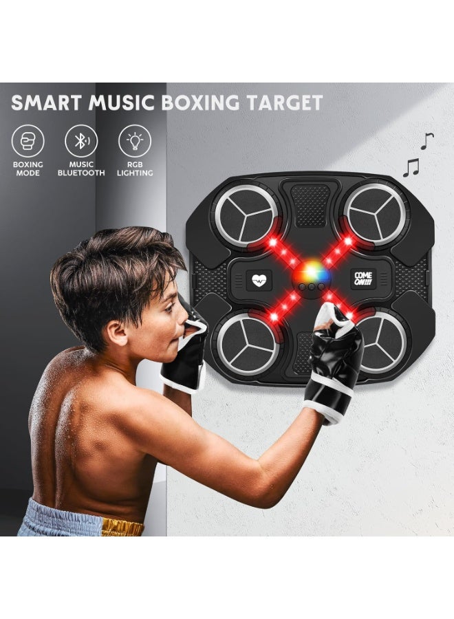 Bukela Music Boxing Machine Sport Toys for Kids and Adults,Wall Mounted Bluetooth Smart Punching Target,Training Pad Toy with Boxing Glove,Ideas Toys for Boys Girls Kids 3 4 5 6 7 8 9 10 11 12+ Years Old - Image 3