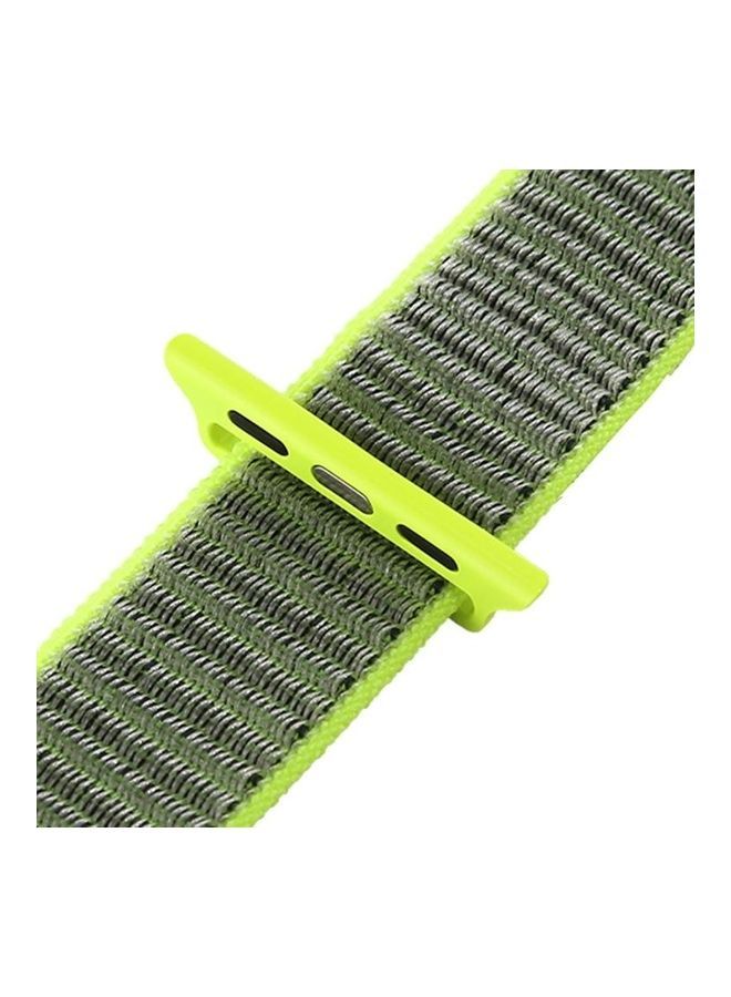 NIBEMINENT Replacement Strap Watchband For Apple Watch Series 6/SE/5/4/3/2/1 38mm - 40mm Green/Grey - Image 5