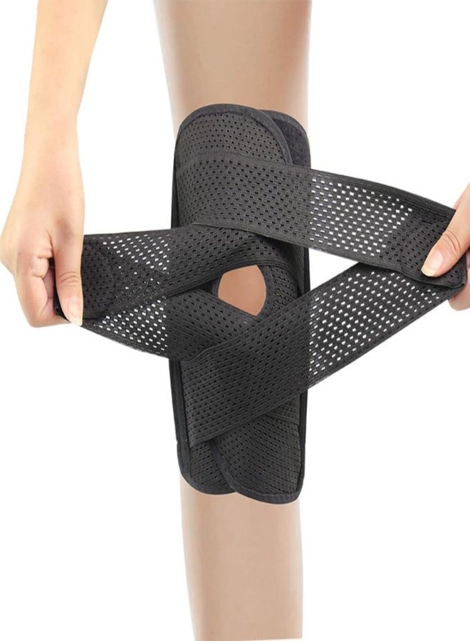 Malloraned Knee Brace for Women Pain Relief,Knee Brace with Side Stabilizers,Meniscus Tear Support Knee Sleeve for Arthritis Bursitis ACL MCL and Stabilizing Knee Protector (Black, 3XL) - Image 1