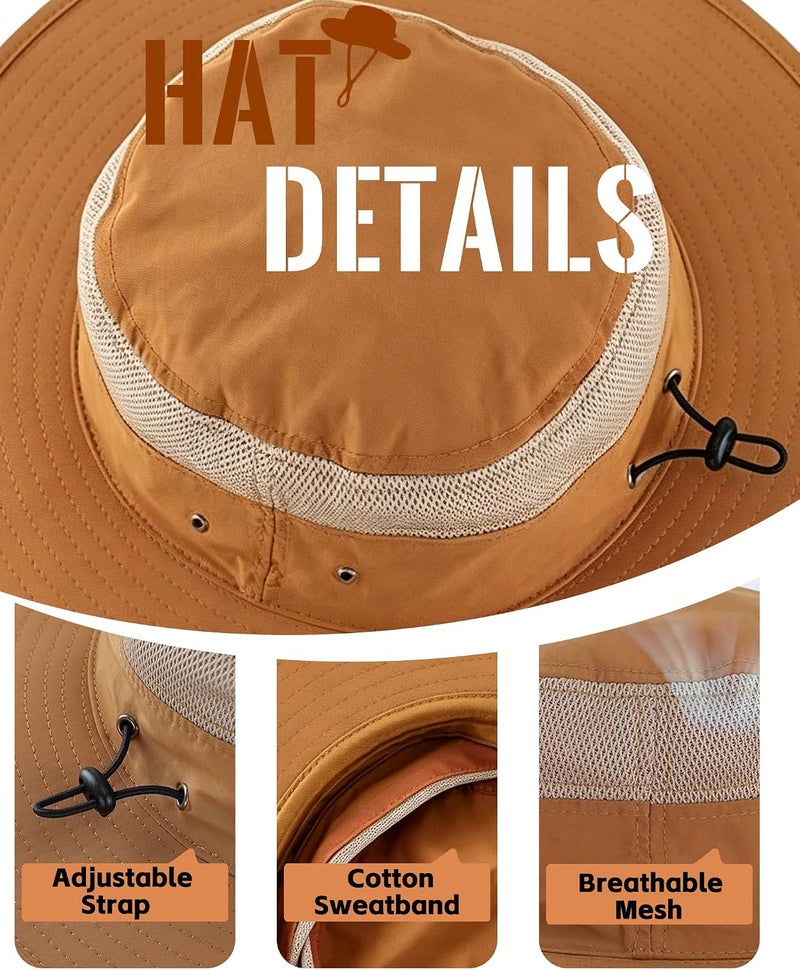 هوم بريفير قبعة شمسية للرجال بحافة واسعة من Home Prefer (عبوة واحدة) - Image 4