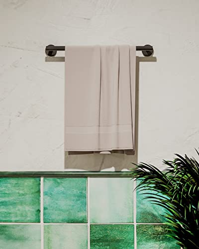 RARXTR 18 Inches Matte Black Towel Bar for Bathroom Kitchen Hand Towel Holder Dish Cloths Hanger SUS304 Stainless Steel RUSTPROOF Wall Mount (Matte Black 18-inch) - Image 4