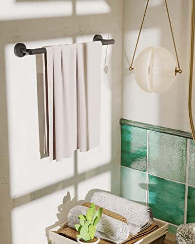 RARXTR 18 Inches Matte Black Towel Bar for Bathroom Kitchen Hand Towel Holder Dish Cloths Hanger SUS304 Stainless Steel RUSTPROOF Wall Mount (Matte Black 18-inch) - Image 3
