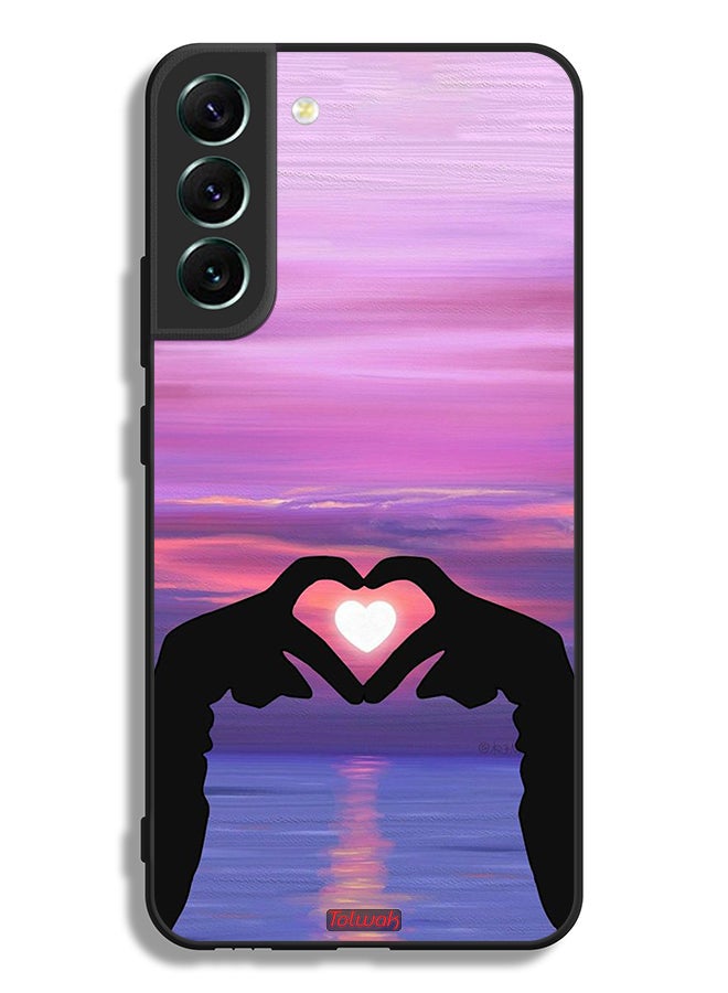 Tolwak Samsung Galaxy S22 Plus 5G Protective Case Cover Heart Moon - Image 3