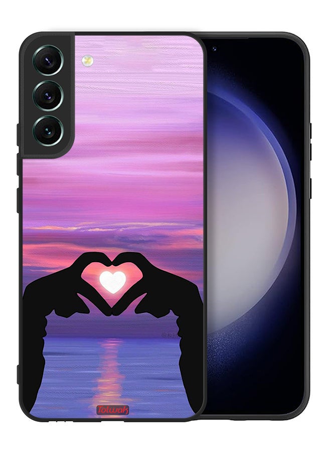 Tolwak Samsung Galaxy S22 Plus 5G Protective Case Cover Heart Moon - Image 2