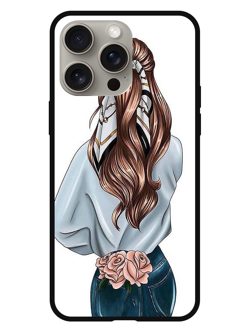 Theodor غطاء واقي مضاد للخدش مقاوم للصدمات لحواف iPhone 15 Pro باللون الوردي - Image 1