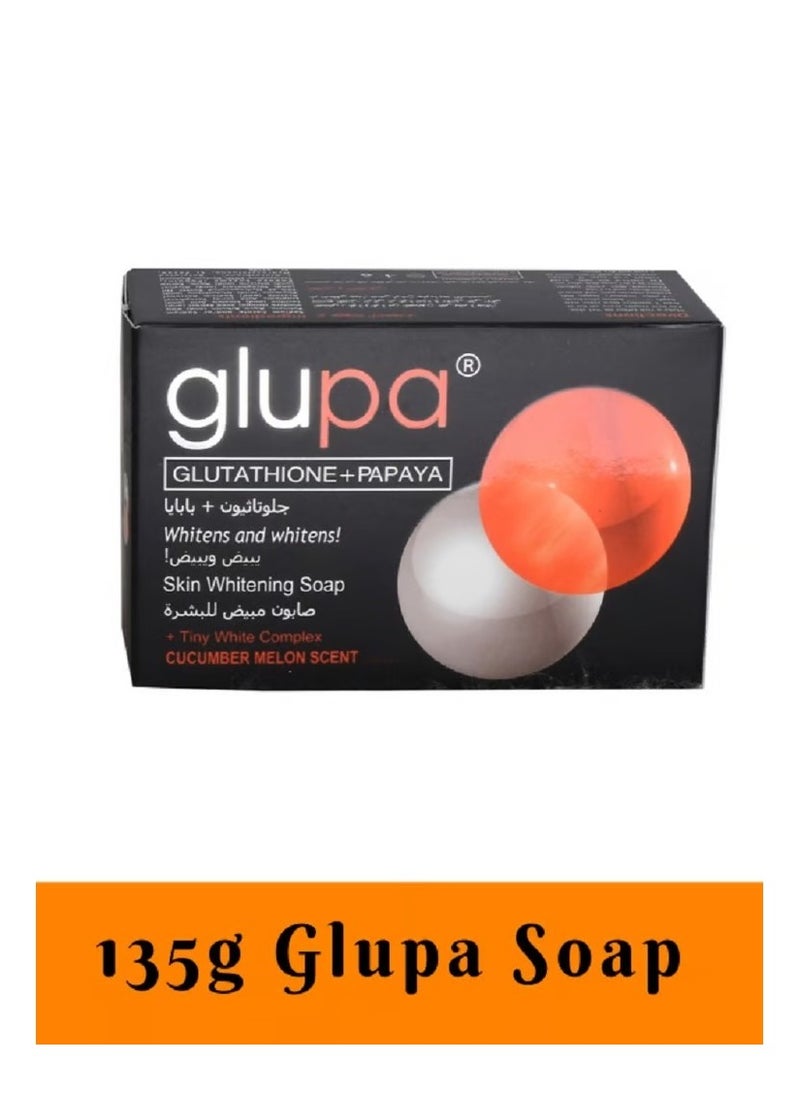 Glupa Glutathione Papaya Skin Whitening Soap 135 g  - Image 2