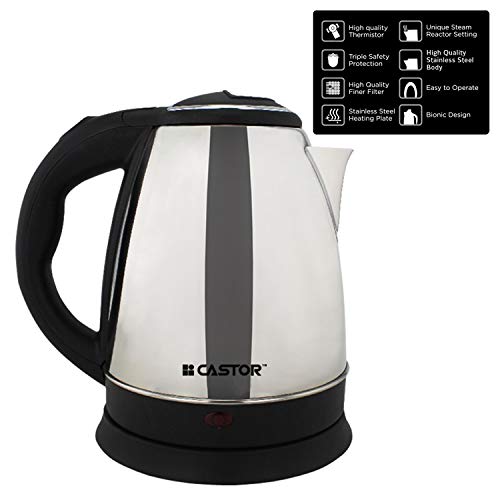 iBELL Castor Electric Kettle 1.8 Litre, 1500W Stainless Steel Body, Auto Shut-Off & Rapid Boil, Durable & Easy to Clean Kettle for Hot Water, Tea, Coffee & More (Silver) - Image 5