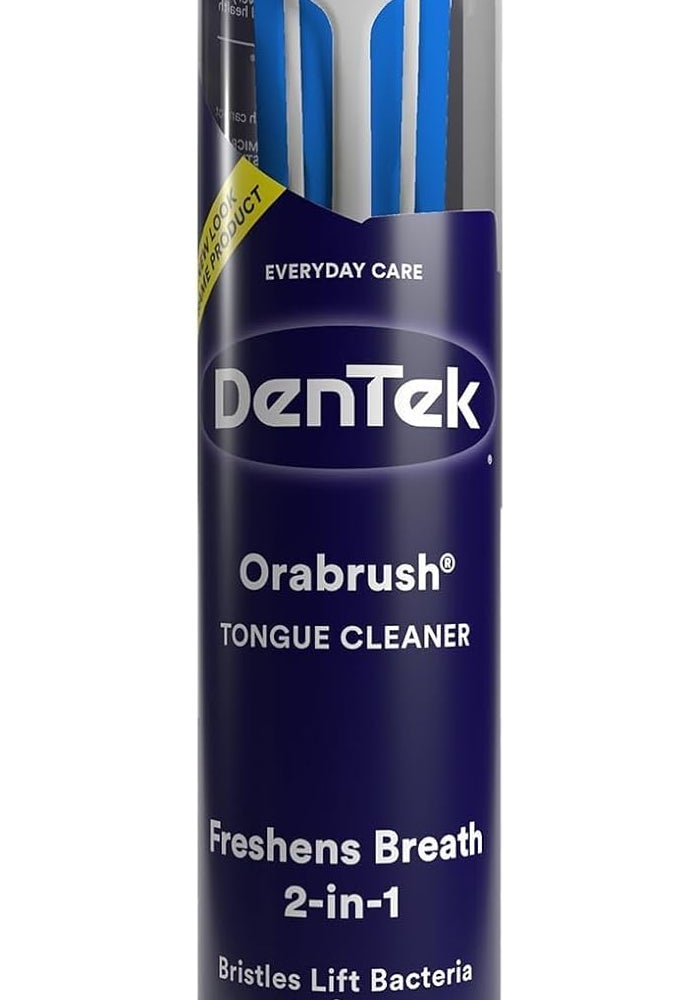 Orabrush Tongue Scraper - 4 Count Dual-Action Cleaner for Fresh Breath - Image 1