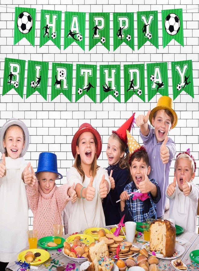 XIHIRCD لافتة عيد ميلاد سعيد لكرة القدم من XIHIRCD، لافتة عيد ميلاد سعيد بثيم كرة القدم، زينة حفلات عيد ميلاد كرة القدم، زينة عيد ميلاد كرة القدم للأولاد، هدايا رياضية للأطفال، زينة حفلات - Image 4