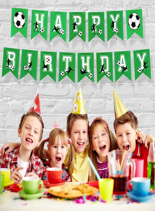 XIHIRCD لافتة عيد ميلاد سعيد لكرة القدم من XIHIRCD، لافتة عيد ميلاد سعيد بثيم كرة القدم، زينة حفلات عيد ميلاد كرة القدم، زينة عيد ميلاد كرة القدم للأولاد، هدايا رياضية للأطفال، زينة حفلات - Image 5