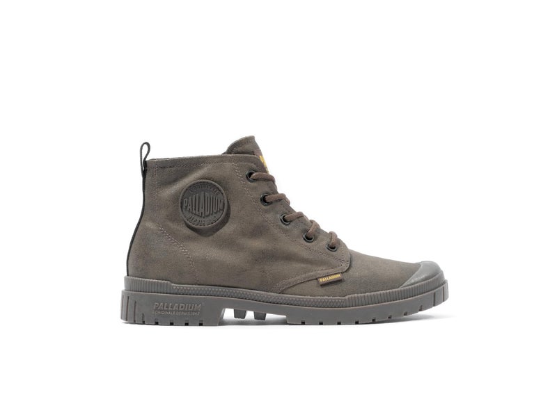 Palladium Unisex Pampa SP20 HI Wax I Major Brown Boots | Waxed Canvas Outdoor & Streetwear Shoes | Durable, Lightweight, Breathable High Ankle Design for Travel - Image 1
