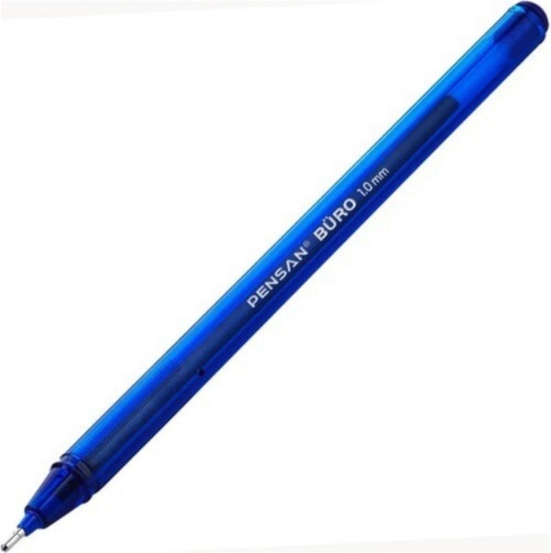 Pensan Büro Ballpoint Pen 1mm 2270 Blue 100 PIECES - Image 2