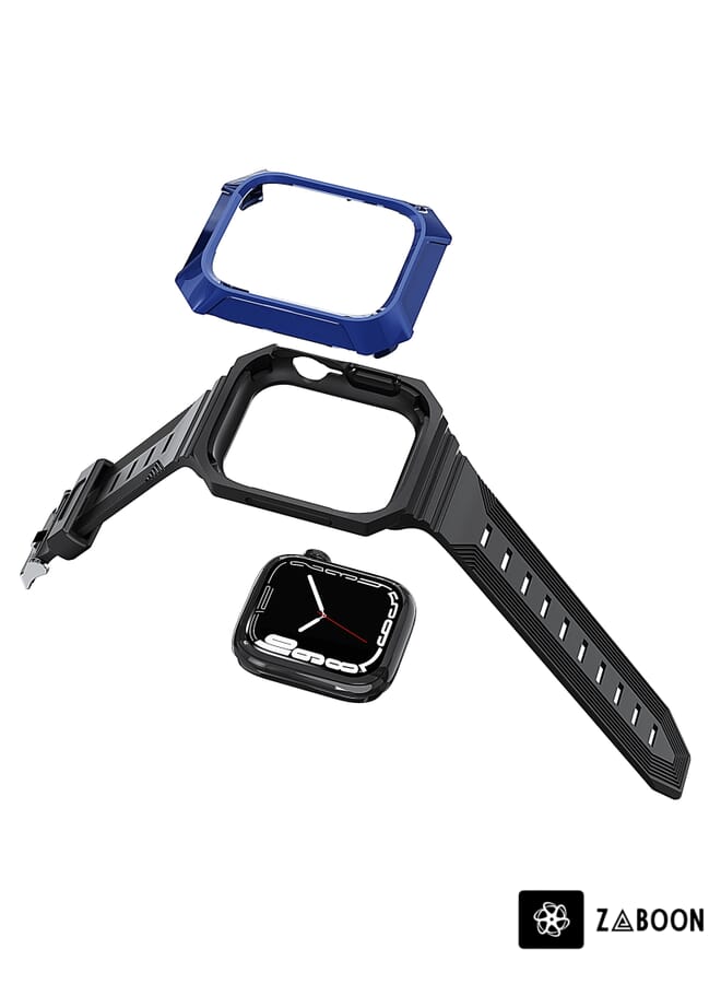 Zaboon Apple Watch 8 45mm PC Rugged Case Integrated TPU Watch Band - Image 3