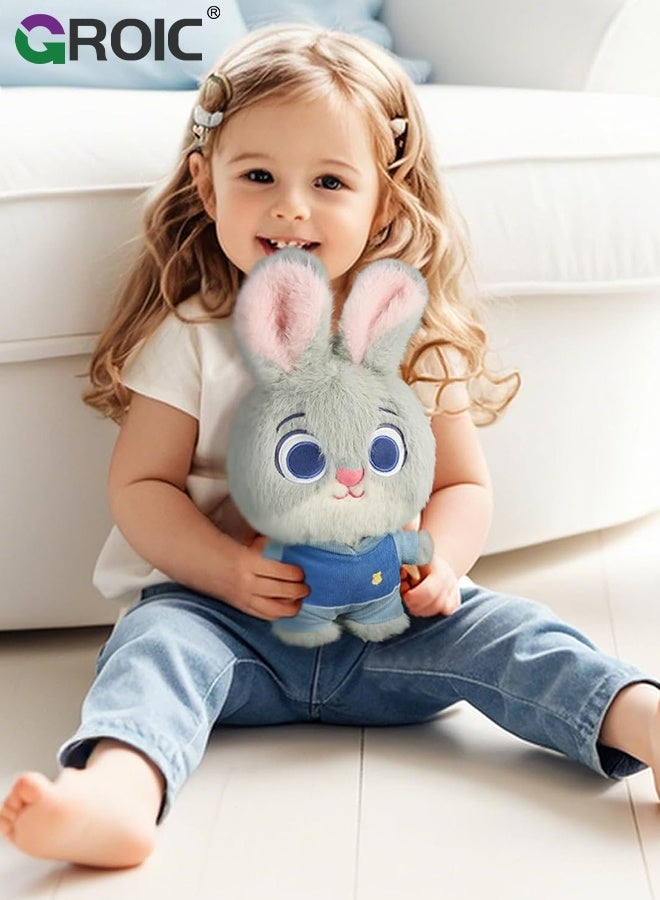 GROIC 2Pcs Plush Doll,  Nick and Judy Plush Set, 35cm Cute Stuffed Animal Keychains, Rabbit and Fox Animals Figure Toy Charm for Bag Plush Pendant Gift for Kids and Adults, Soft Cuddly Charms - Image 5