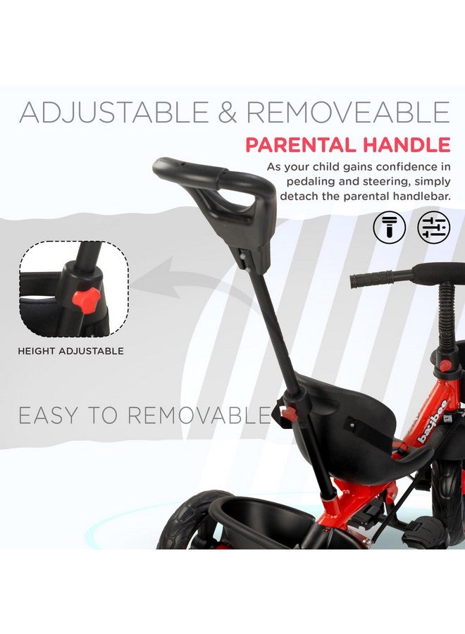 BAYBEE Baybee Baby Tricycle for Kids, Smart Plug & Play Kids Cycle with Eva Wheels, Bell, Storage Baskets & High Backrest | Kids Tricycle Trike | Baby Cycle for Kids 2 to 5 Years Boy Girl (Trixg Pro Red) - Image 5
