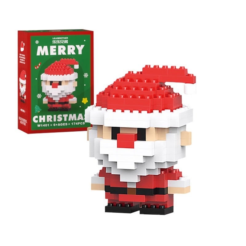 Explosions New Compatible Building Blocks Small Particles Christmas Elk Christmas Tree Micro Particles Model Christmas Gifts - Image 2