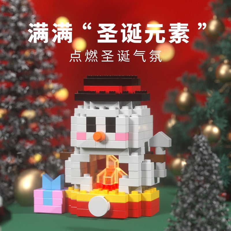 Explosions New Compatible Building Blocks Small Particles Christmas Elk Christmas Tree Micro Particles Model Christmas Gifts - Image 5