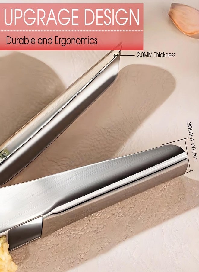 UOSLOR Heavy Duty Garlic Press, Garlic Mincer Tool, 304 Stainless Steel, Ergonomic Handle, Easy to Clean, Large Capacity, Dishwasher Safe, Rust-Proof - Image 5