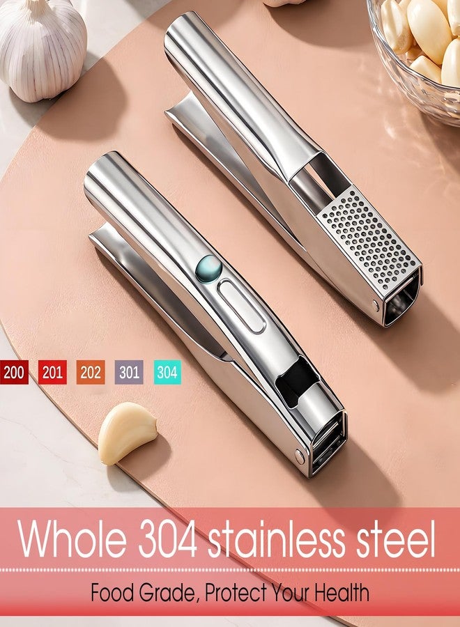 UOSLOR Heavy Duty Garlic Press, Garlic Mincer Tool, 304 Stainless Steel, Ergonomic Handle, Easy to Clean, Large Capacity, Dishwasher Safe, Rust-Proof - Image 4