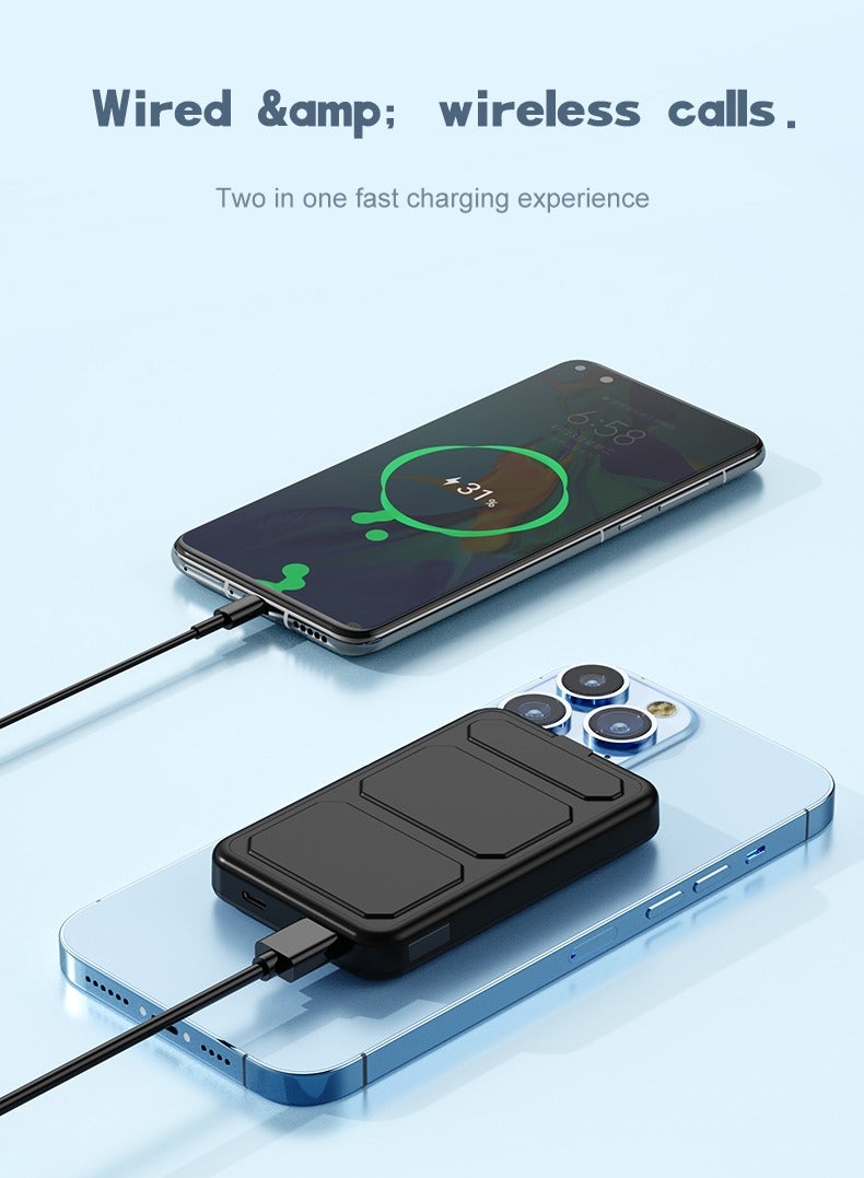 كيليسا بنك طاقة لاسلكي مغناطيسي قابل للطي بقدرة 10000 مللي أمبير في الساعة، بقوة 22.5 وات، باللون الأبيض - Image 5