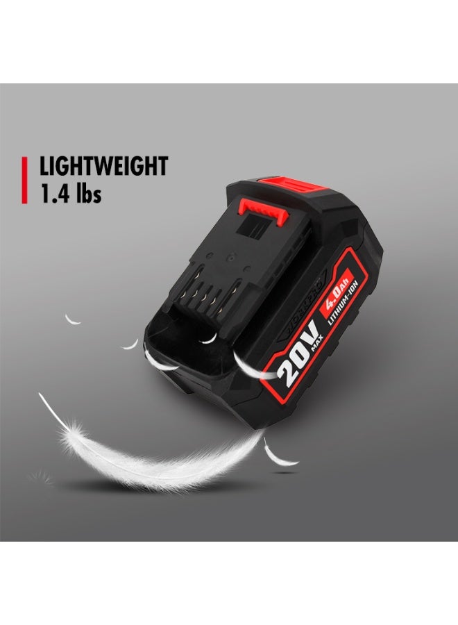 WORKPRO 20V, 4.0ah  Li-ion battery(single protection) - Image 2