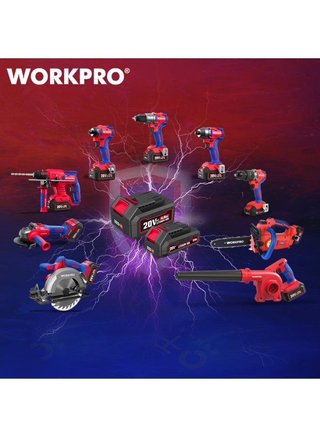 WORKPRO 20V, 4.0ah  Li-ion battery(single protection) - Image 4