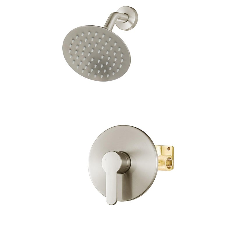 WRISIN Shower Faucet Set Brushed Nickel, Shower Valve Kit with 6 Inch Showerhead - Image 1