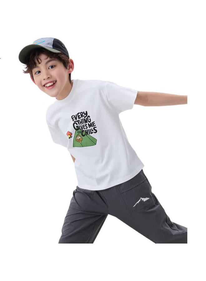Nubiwu Boys' Short Sleeve T-Shirt Cool And Breathable Children'S Summer Clothing Boys Casual Handsome Thin Top Summer Big Kids Clothes - Image 2
