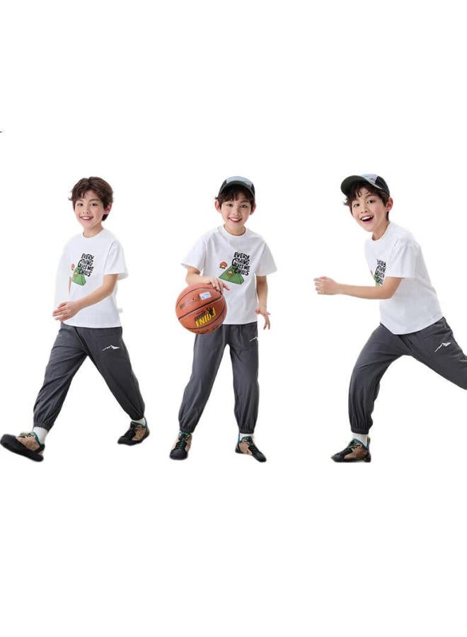 Nubiwu Boys' Short Sleeve T-Shirt Cool And Breathable Children'S Summer Clothing Boys Casual Handsome Thin Top Summer Big Kids Clothes - Image 3