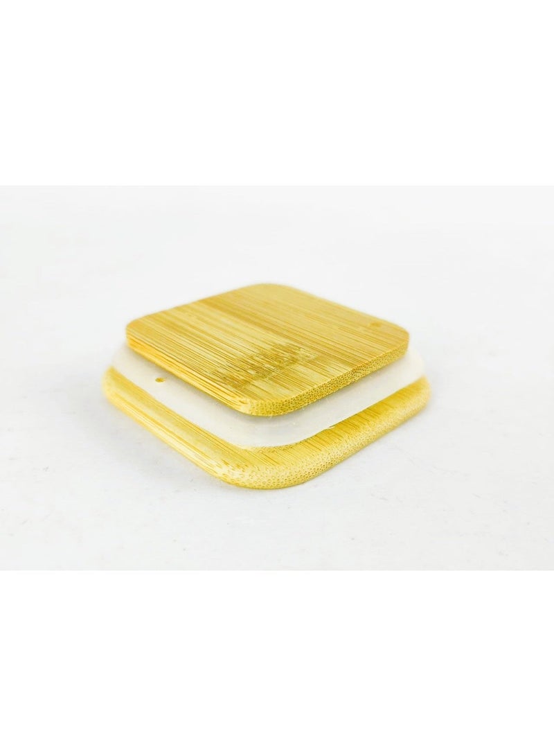 2 Glass Jars with Airtight Wooden Lid - For Storing Spices and Sweets - Image 3