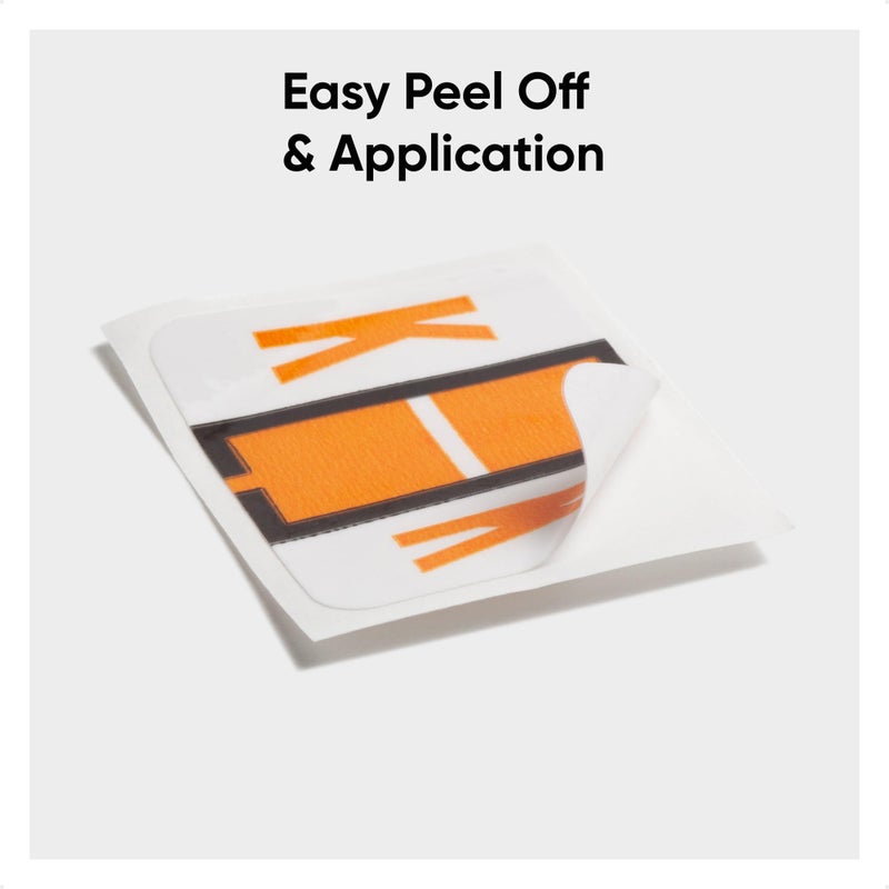 Smead BCCR Bar-Style Color-Coded Alphabetic Label, K, Label Roll, Light Orange, 500 Labels per Roll, (67081) - Image 4