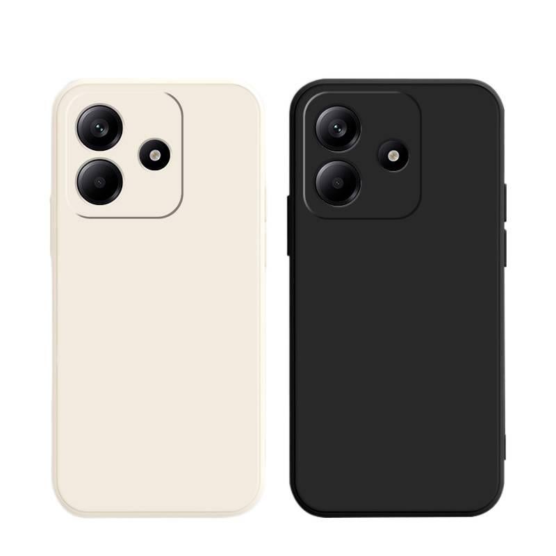 TPU Protective Case for Redmi Note 14 with Shockproof and Drop Protection plus Shockproof plus Full Coverage plus Matte Finish in White - Image 2