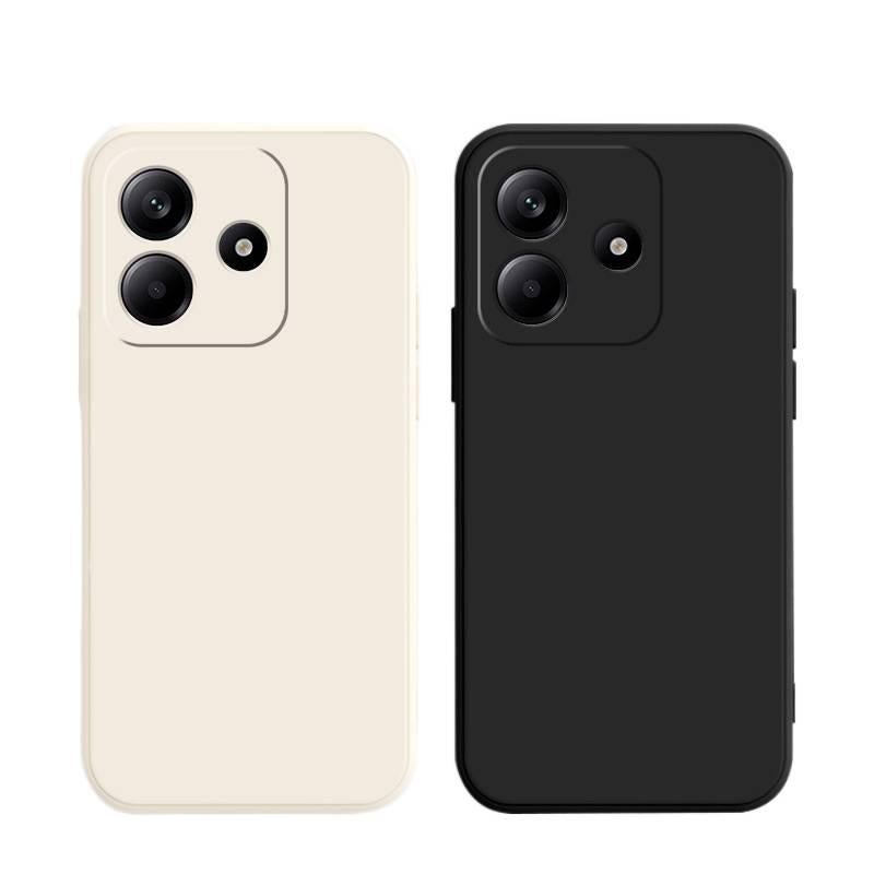 TPU Protective Case for Redmi Note 14 with Shockproof and Drop Protection plus Shockproof plus Full Coverage plus Matte Finish in White - Image 4