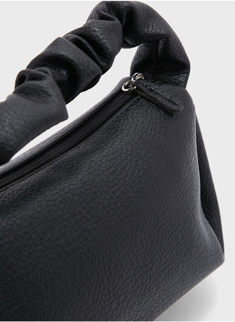 Ginger - Pu Scrunchy Strap Crossbody Bag - Image 1