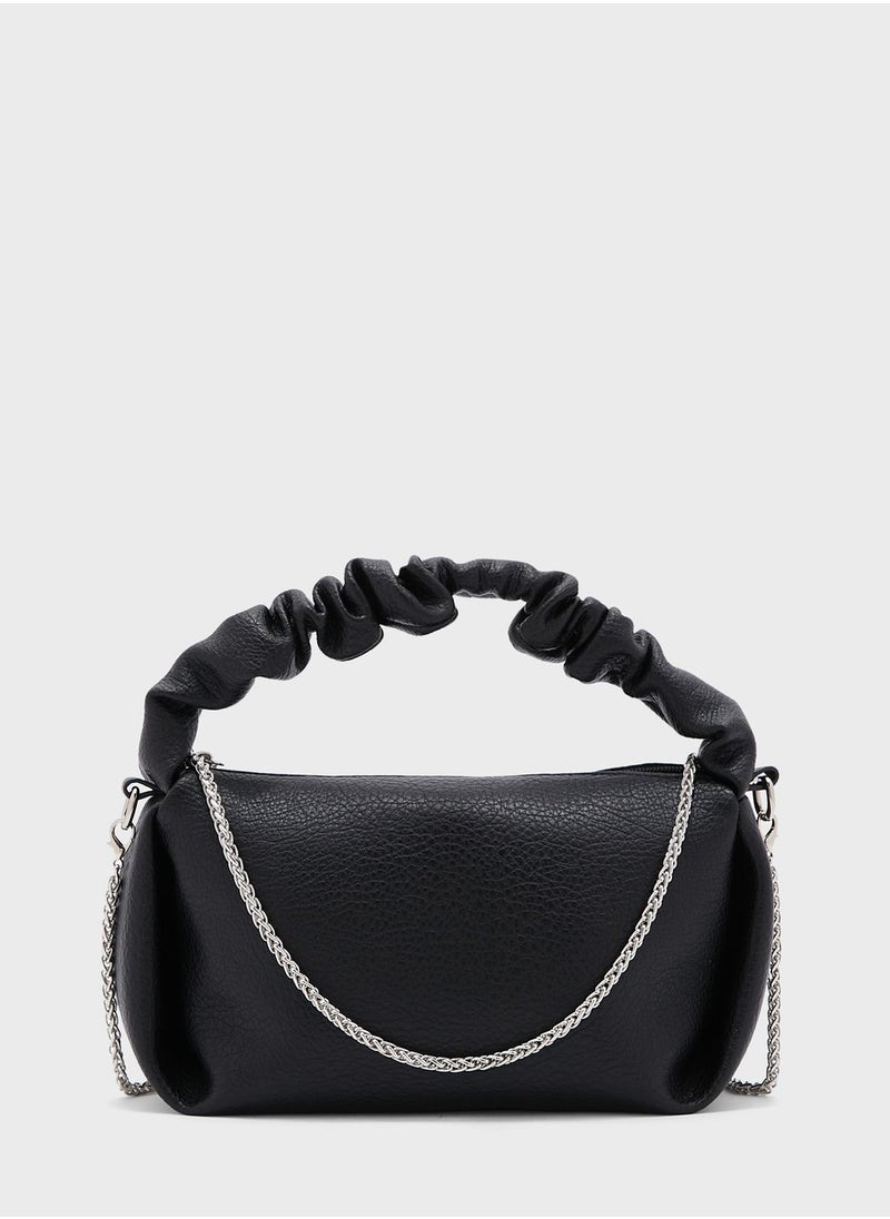 Ginger - Pu Scrunchy Strap Crossbody Bag - Image 1