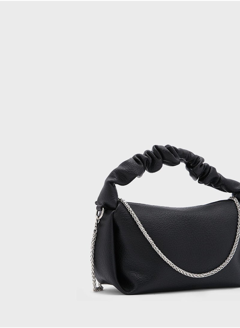 Ginger - Pu Scrunchy Strap Crossbody Bag - Image 1