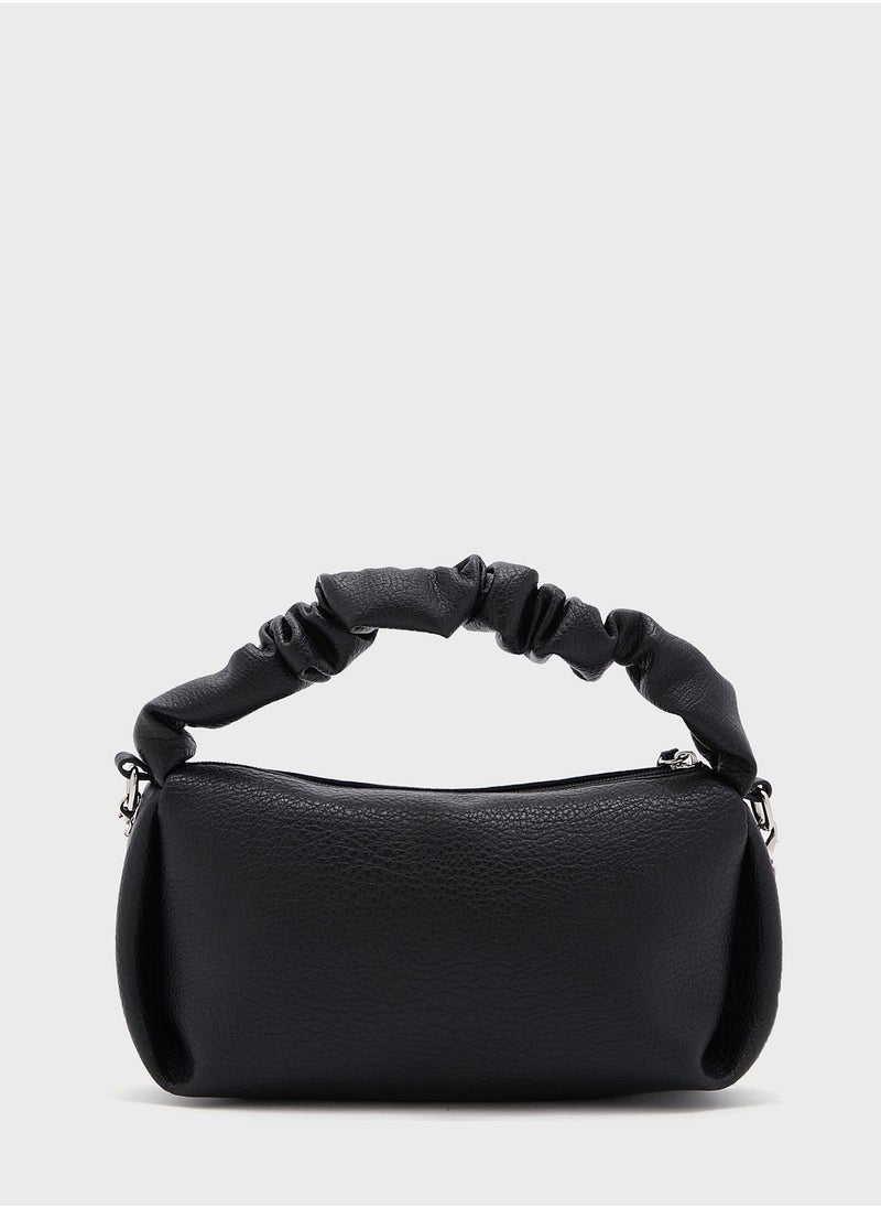 Ginger - Pu Scrunchy Strap Crossbody Bag - Image 1