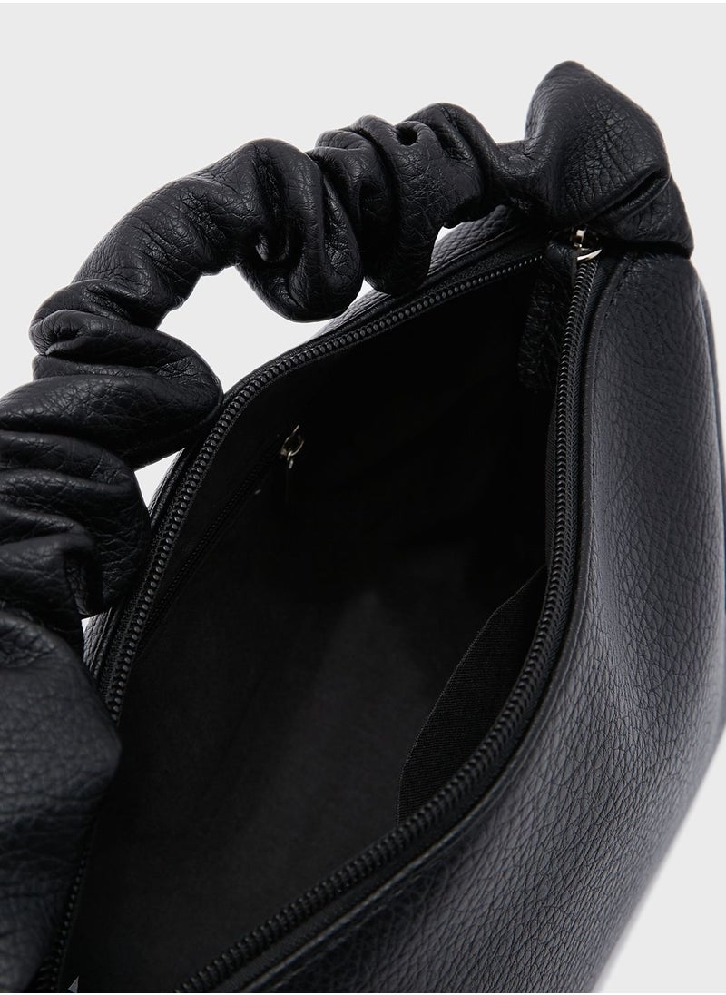 Ginger - Pu Scrunchy Strap Crossbody Bag - Image 1