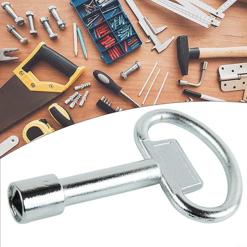 Triangle Valve Key Wrench for Water Tap and Elevator Door Lock 6 Inch Steel Tool - Image 2