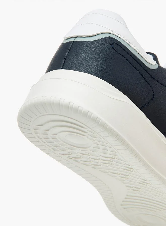 LBL by Shoexpress NAVY Men's Solid Ankle Sneakers with Lace-Up Closure for Men | Best Price UAE