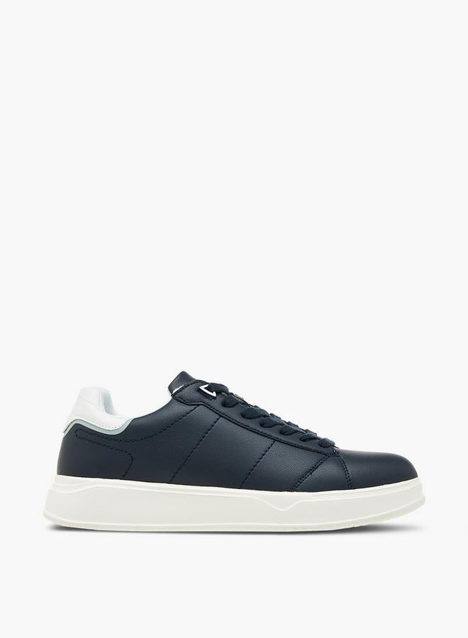 LBL by Shoexpress Men's Solid Ankle Sneakers with Lace-Up Closure - Image 1