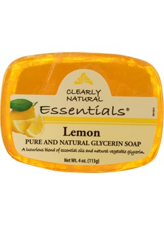 Clearly Natural Essentials Glycerine Bar Soap Lemon 4 Ounce
