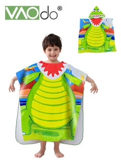VAOdo Kids Bath Towel for 1-6 Years Toddler Kids Hooded Towel Microfiber Bath Towel Super Soft Robe Poncho Bathrobe Swimming Beach Holiday Water PlayingBeach Pool Bath Swim Coverups (1Pcs)  - Image 1