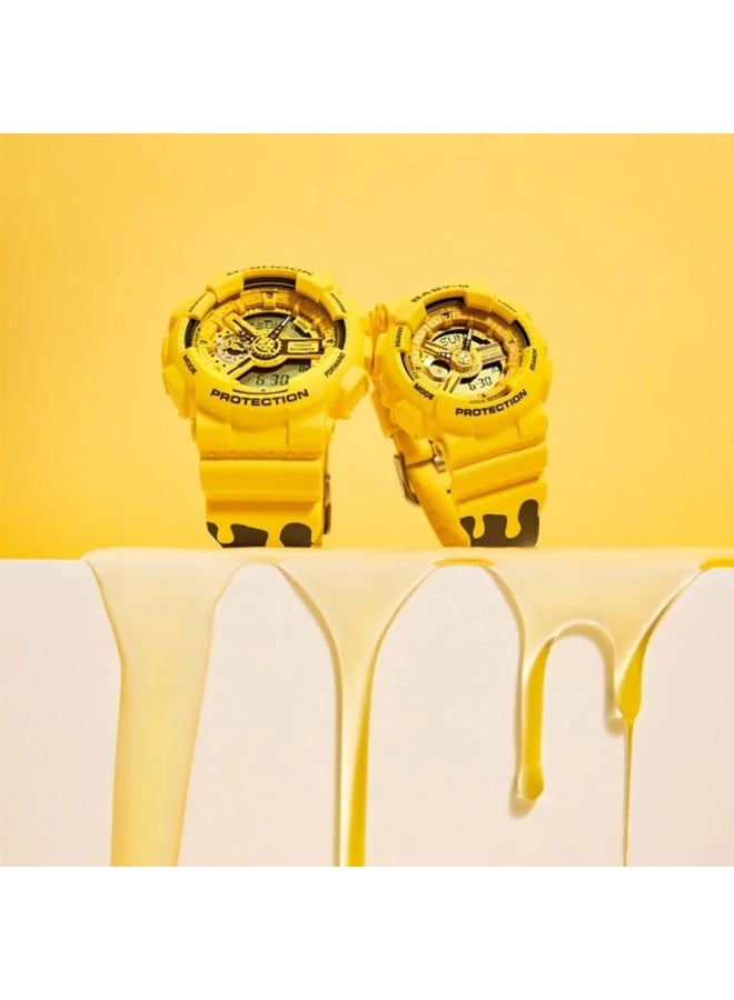 Casio G-Shock SLV-22A-9ADR Analog Digital Women & Men Watch Set Of 2 - Image 2