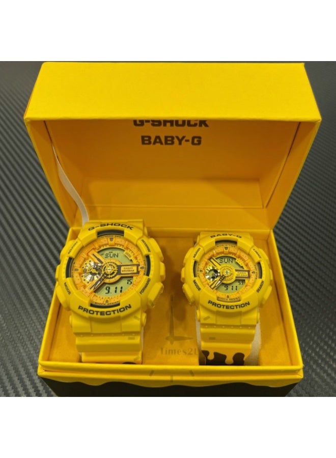 Casio G-Shock SLV-22A-9ADR Analog Digital Women & Men Watch Set Of 2 - Image 4