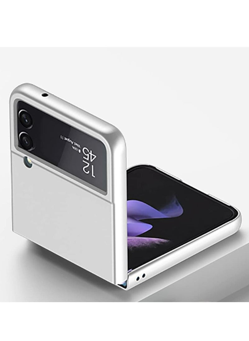 GKK - for Samsung Galaxy Z Flip 4 Case Premium Slim PC Hard Shockproof Protection Cover Matte Fold Case for Samsung Galaxy Z Flip 4 5G (White) - Image 1