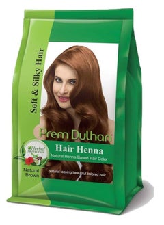 Prem Dulhan Prem Dulhan Hair Henna Natural Henna Based Hair Color Natural Brown -125g  - Image 1